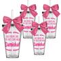 Imagem de Kit Com 4 Copos Convite Personalizados Daminha - Krystalon