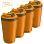 Imagem de Kit com 4 Copos Térmico Minas 400 ML Tampa Parede Dupla Multiuso Squeeze Unitermi Café Chá Suco Água