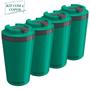 Imagem de Kit com 4 Copos Térmico Minas 400 ML Tampa Parede Dupla Multiuso Squeeze Unitermi Café Chá Suco Água
