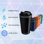 Imagem de Kit com 4 Copos Térmico Minas 400ML Tampa Parede Dupla Multiuso Squeeze Unitermi Café Chá Suco Leite