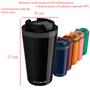 Imagem de Kit com 4 Copos Térmico Minas 400ML Tampa Parede Dupla Multiuso Squeeze Unitermi Café Chá Suco Leite