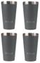 Imagem de Kit com 4 Copos Térmicos Pullo Fun 480ML Cinza