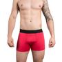 Imagem de Kit com 4 Cuecas Boxer Box Try Basics Microfibra Lisa Básica Casual Moda Masculina