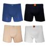 Imagem de Kit Com 4 Cuecas Boxer  Masculina Adulto Box Cores Sortidas