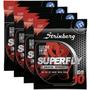 Imagem de Kit Com 4 Encordoamento Cordas Para Guitarra 010 Strinberg
