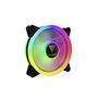 Imagem de Kit com 4 Fans Gamdias Aeolus Elite 120mm Preto RGB com Controlador