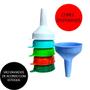 Imagem de Kit Com 4 Funil Plastico Multiuso Nº2 Cores Sortidas