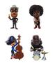 Imagem de Kit com 4 Mini Figuras Soul - Banda de Jazz - Disney Pixar Minis - Mattel