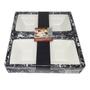 Imagem de Kit com 4 molheira porcelana louça branca c/ colher