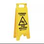 Imagem de Kit com 4 pçs (Cuidado Piso Molhado) - Cavalete Amarelo envio Imediato com NF.