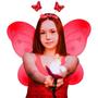 Imagem de Kit Com 4 Peças Fantasia De Borboleta Infantil Magica Asinha Sainha Arquinho Fada Varinha Magica Arco Fadinha Menina