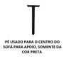 Imagem de Kit com 4 Pés Curve de Alumínio 20cm para Sofá e Poltrona móveis em Geral