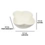 Imagem de Kit com 4 petisqueira porcelana louça branca c/ colher