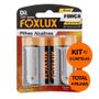 Kit com 4 Pilhas Alcalina Grande D Tensão Nominal: 1,5V Foxlux Imagem de Kit com 4 Pilhas Alcalina Grande D Tensão Nominal: 1,5V Foxlux