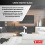 Imagem de KIT Com 4 Placas 4 X 2 Cega Preto Com Suporte Suporte - FAME