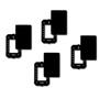 Imagem de KIT Com 4 Placas 4 X 2 Cega Preto Com Suporte Suporte - FAME