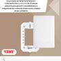 Imagem de Kit Com 4 Placas Cega 4X2 Com Suporte Habitat - Fame