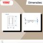 Imagem de Kit Com 4 Placas Cega 4X2 Com Suporte Habitat - Fame