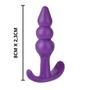 Imagem de KIT com 4 plug Anal Pequeno ao Grande Silicone Roxo Excita