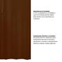 Imagem de Kit com 4 Portas Sanfonada de Pvc 210x62cm Bariri