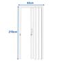 Imagem de Kit com 4 Portas Sanfonada de Pvc 210x62cm Bariri
