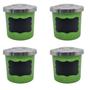 Imagem de Kit com 4 Potes de Porta Condimentos em Alumínio Verde com Etiqueta Lousa - Aluminio AMJ