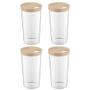 Imagem de Kit Com 4 Potes Farinheiros Porta Condimentos Temperos Plástico 500 ML