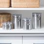 Imagem de Kit Com 4 Potes Herméticos Inox Porta Mantimentos Multiuso