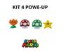 Imagem de Kit Com 4 Power Up Super Mario Presente Colecionáveis Gamers