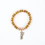Imagem de Kit com 4 Pulseiras Oxum Amarela Cristal e Silicone