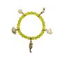 Imagem de Kit com 4 Pulseiras Oxum Amarela Cristal e Silicone