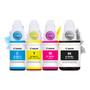 Kit Com 4 Refis de Tinta Canon Original Gi190 Gi-190 Compatíveis com G1100 G2100 G3100 G3110 G3111 G4100 G4110 Imagem de Kit Com 4 Refis de Tinta Canon Original Gi190 Gi-190 Compatíveis com G1100 G2100 G3100 G3110 G3111 G4100 G4110