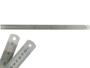 Imagem de Kit Com 4 Réguas Metal Leve De Aço Inoxidável Tamanho 50 cm Marcação Baixo Relevo Escolar Escritório Engenheiro