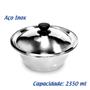 Imagem de KIT Com 4 Saladeira Bowl C/Tampa Inox Versatil 24x8CM 2350ML