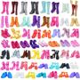 Imagem de Kit com 40 Pares de Sapatos Para Bonecas + Mini Sapateira - Sheilinha Confecção