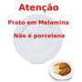 Imagem de Kit com 40 Pratos Rasos com 28 Cm Branco em Melamina / Plastico Bestfer