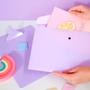 Imagem de Kit Com 4Und Envelope Com Botão A4 Pastel Sortido Dello