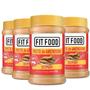 Imagem de Kit Com 4Und Pasta De Amendoim Cremosa Fit Food 450G