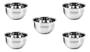 Imagem de Kit Com 5 Bacias Tigela Bowl Fundo 20cm Inox Profissional 