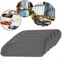 Imagem de Kit com 5 Bandejas Multiuso Retangular 44x30,7 cm Resistente Restaurante Self Service FastFood Bares