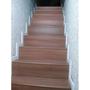 Imagem de Kit com 5 Barras Rodapé de Mdf 7cm X 15mm X 2.20m Revestido Frisado Casablanca 11m