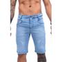 Imagem de Kit com 5 Bermudas Jeans Com Laycra Masculinas Original - Icari Fashion