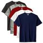 Imagem de Kit Com 5 Camisetas Cores Algodão Masculina Slim