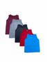 Imagem de Kit Com 5 Camisetas Regata Básica Plus Size Masculina