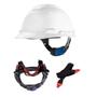 Imagem de Kit com 5 Capacete Segurança 3M H700 Eletricista Engenheiro Branco