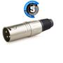 Imagem de Kit com 5 Conector XLR Macho Profissional