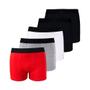 Imagem de Kit com 5 Cuecas Boxer Box Try Basics Algodão Cotton Lisa Básica Casual Moda Masculina