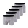 Imagem de Kit com 5 Cuecas Boxer Box Try Basics Algodão Cotton Lisa Básica Casual Moda Masculina