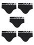 Imagem de Kit com 5 cuecas lupo slip microfibra 691-002