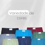 Imagem de Kit Com 5 Cuecas Samba Canção Algodão Short de Ficar em Casa Pijama Masculino Cores Solidas Calção